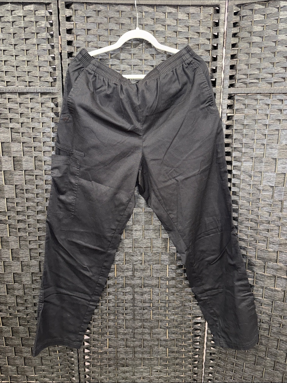 Woman’s Black Cargo Scrub Pants